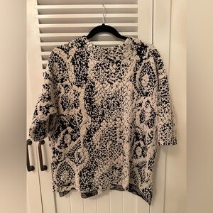 French Connection Black and White top